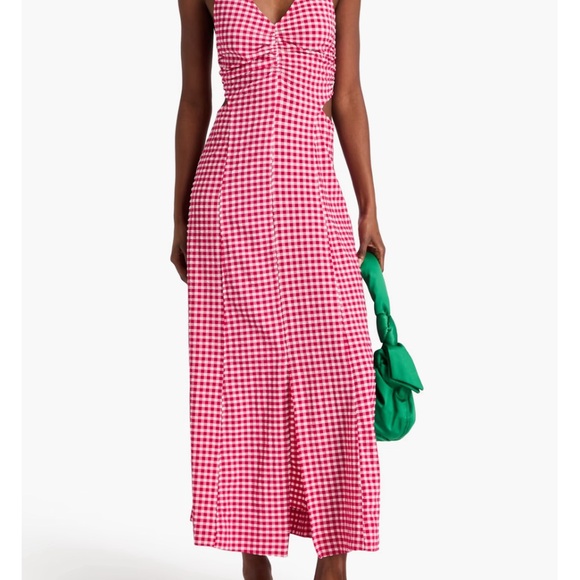 Ganni Stretch Seersucker Maxi Dress (like new!) - Picture 2 of 5